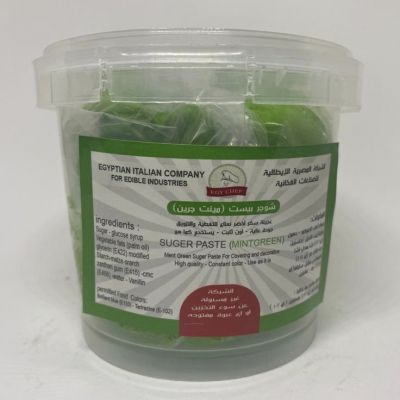 mint green sugar paste 450 gram