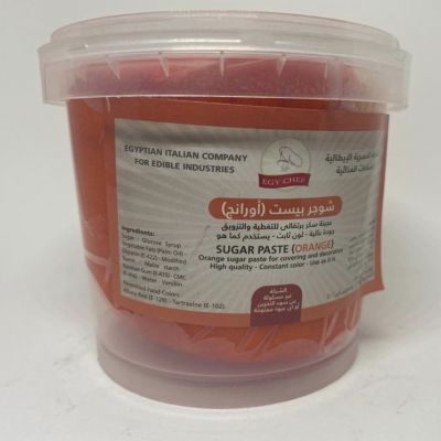 orange sugar paste 450 gram